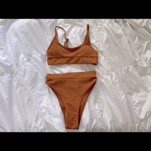 NWT Brown Aurelle Bikini Set